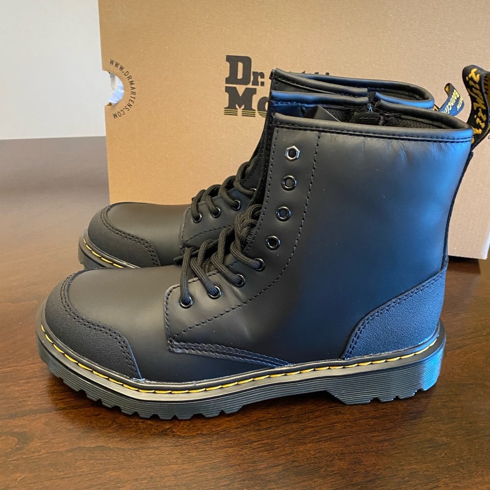 Dr. Martens 1460 Overlay Leather Boots